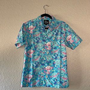 Pokémon - Wooper Button Up Shirt by Starsalts